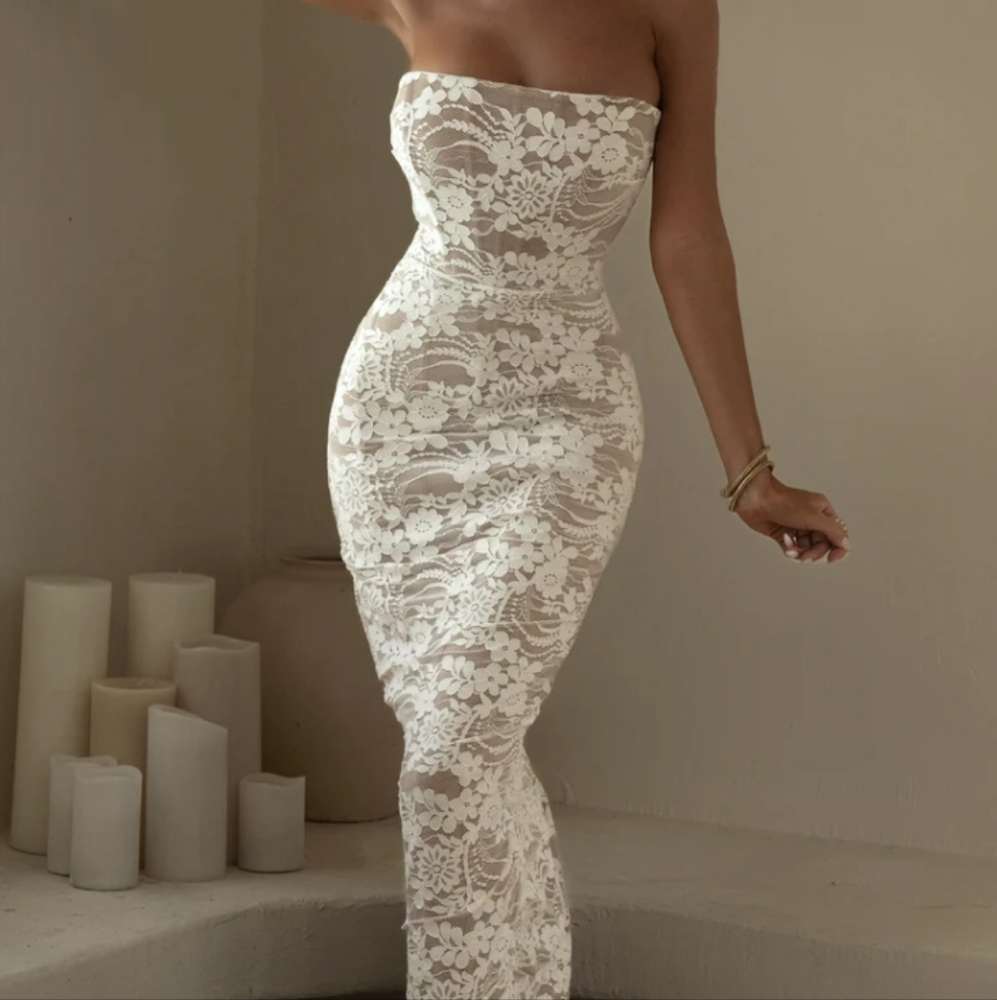 Jluxlabel under the stars white lace dress